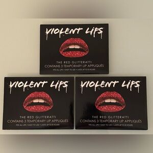 Violent Lips in Red Glitteratti bundle